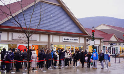 Shoppers lining up at a Black Friday sales event last year. PHOTOGRAPHY: Paul Zilvanus Lonan/iStock.com