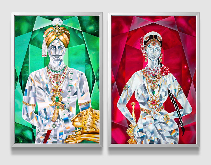 Reena Ahluwalia&#8217;s Bejeweled Royal Mysore Paintings Acquired by C. Krishniah Chetty Crystal Museum